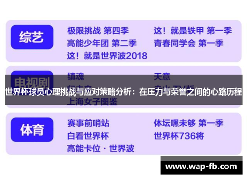 世界杯球员心理挑战与应对策略分析：在压力与荣誉之间的心路历程