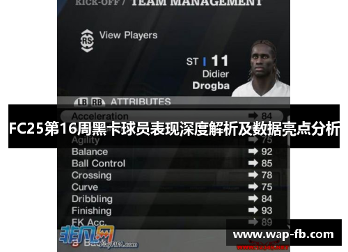 FC25第16周黑卡球员表现深度解析及数据亮点分析